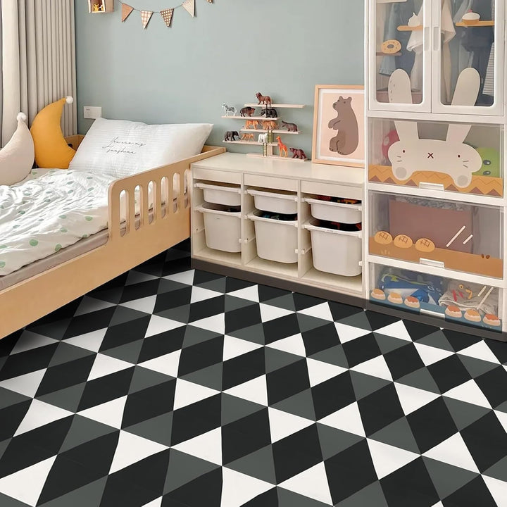 NUFLR PVC Bodenbelag Selbstklebend, Vinylboden Selbstklebend, Wasserfest Rutschfest Selbstklebende B