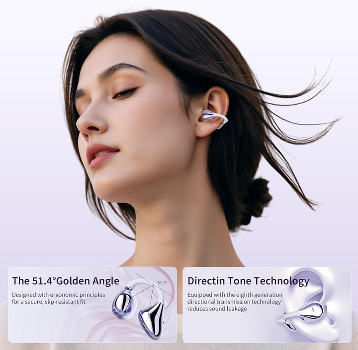 TANALAL i50 Kopfhörer mit offenem Ohr, Knochenleitung, kein Schallleck-Design, sicherer Stereo-Sound