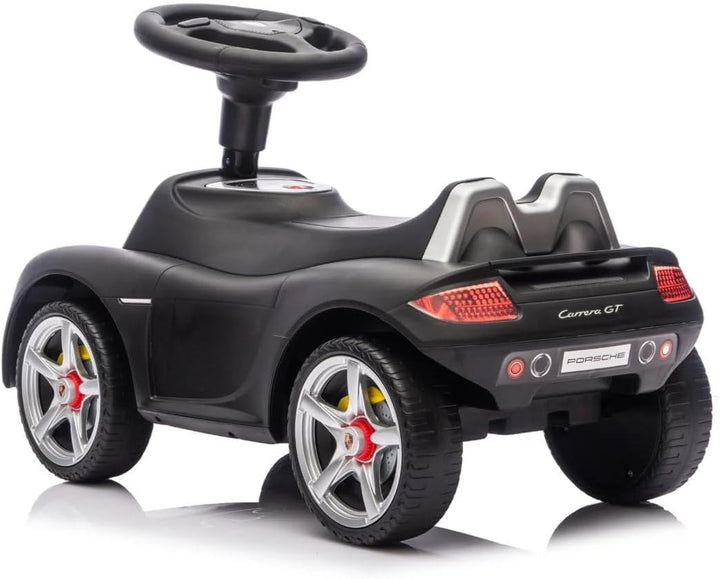 Porsche Carrera GT Rutschauto, 1–3 Jahre, mit Scheinwerfern, Schwarz, Schwarz