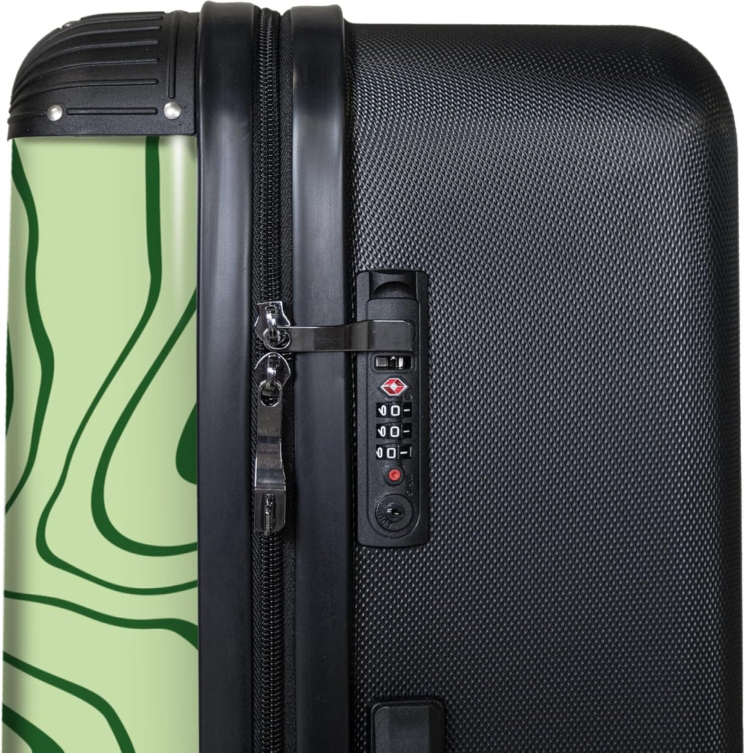 NoBoringSuitcases.com® Koffer XL Gross 77x51.5x28 cm Hartschale Reisekoffer 4 Rollen Leicht Koffer T