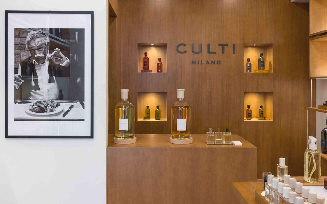 Culti Milano-Diffusor, Grün, 500 ml, Duft: The, Sencha und Gayac-Holz, Brenndauer 3 Monate, Meterwar