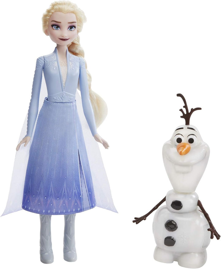 Disney Frozen Talk and Glow Olaf and Elsa Dolls, Remote Control Elsa Activates Talking, Dancing, Glo