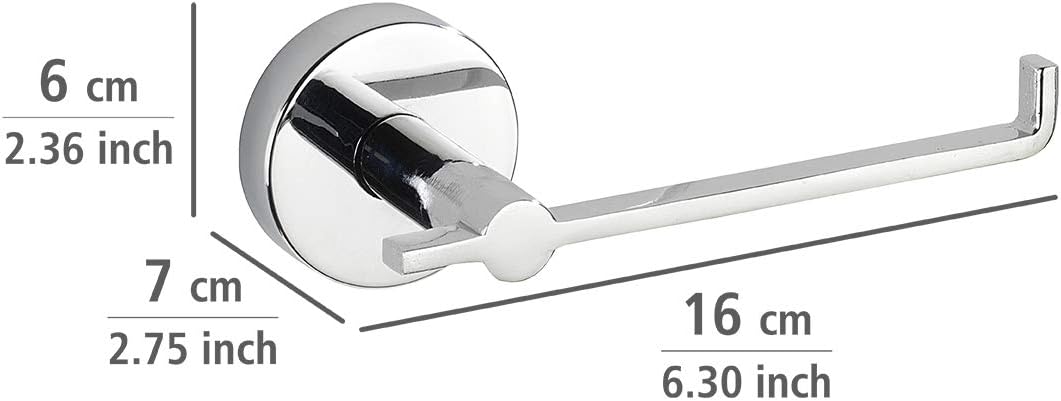 WENKO Vacuum-Loc® Toilettenpapierrollenhalter Capri, hochwertiger Toilettenpapierspender zur Wandmon