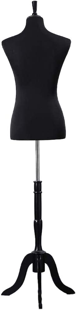 Schneiderpuppe Damenbüste Büste Torso Gr.36/38 | LW6016S-1 Klassisches Schwarz, Klassisches Schwarz