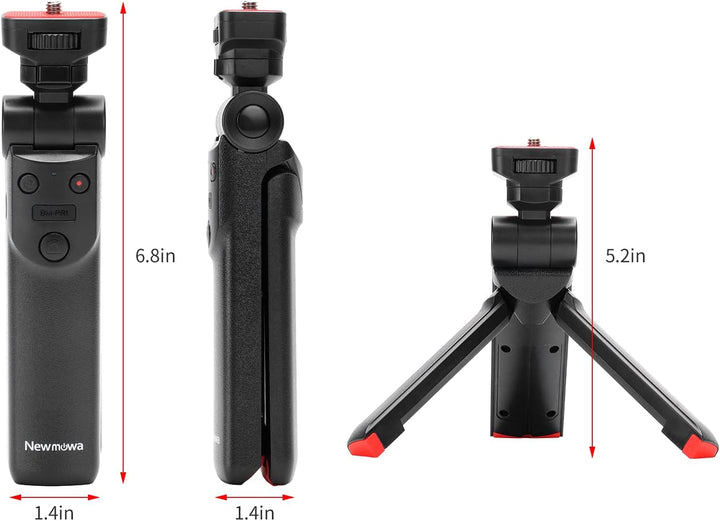 Newmowa Tragbares Tisch &amp; Reise Ministativ Handheld-Aufnahmegriff Vlog-Kameragriff für DC-G100 G110