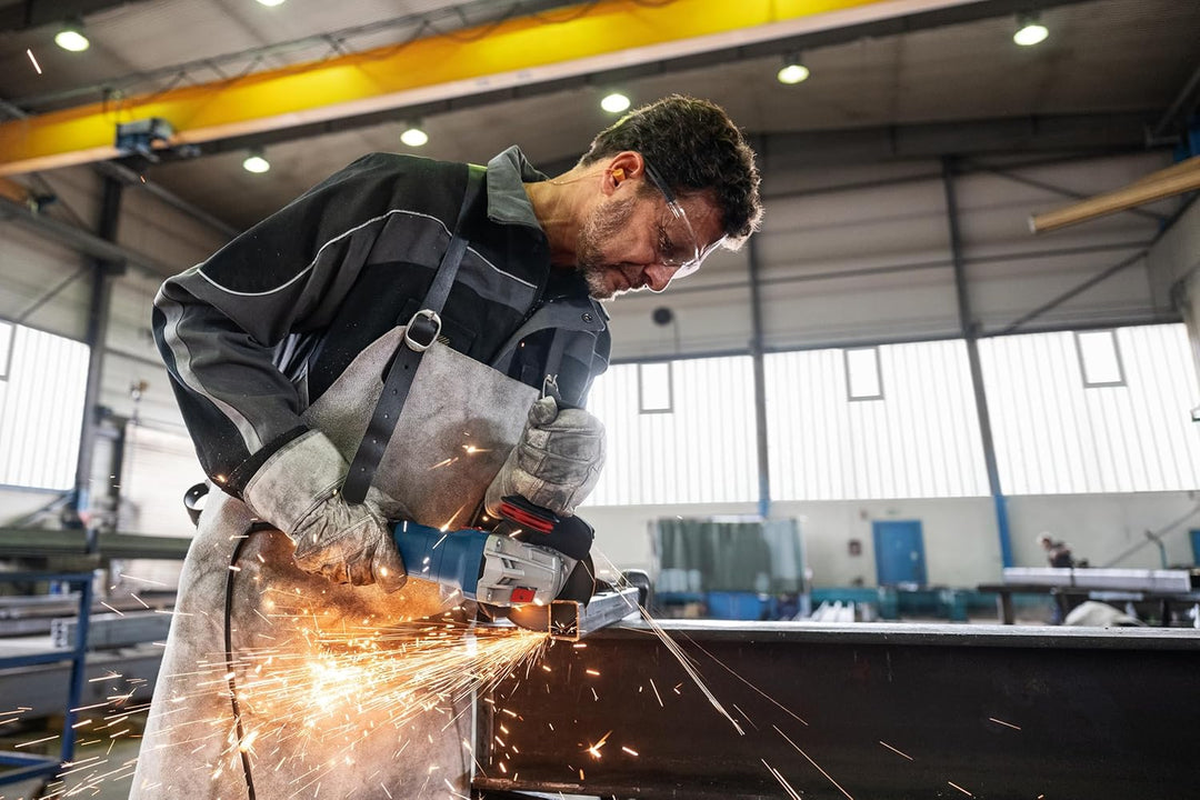 Bosch Professional Winkelschleifer GWS 12-125 (Scheiben-Ø: 125mm, Leistung 1200 W, Wiederanlaufschut