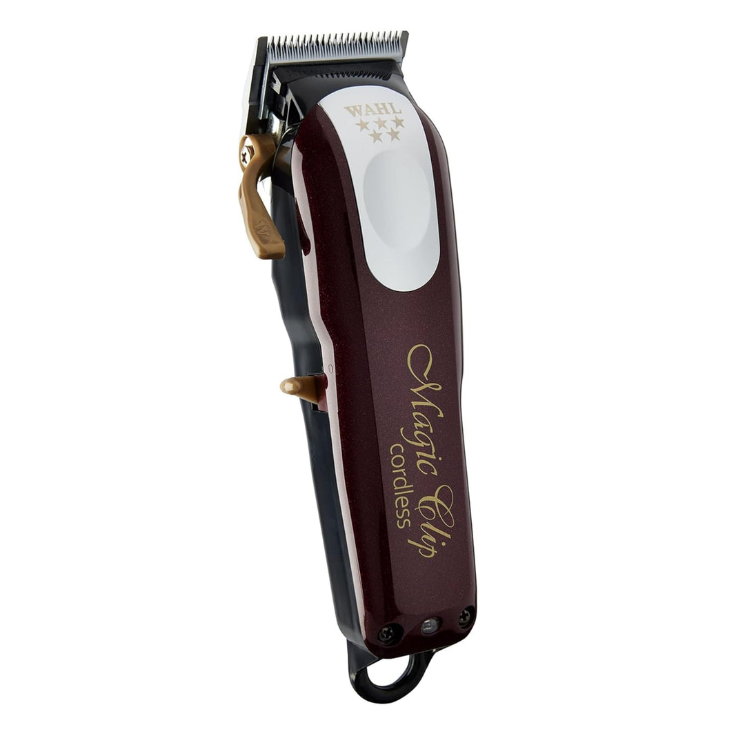 Wahl Cordless Magic Clip - Haarschneidemaschine für Blending, Rot, Cordless