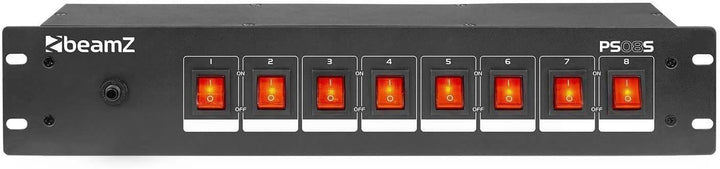 BeamZ PS08S DJ Schalter, Switch für8 lichteffekte en discolampen - 15A max.