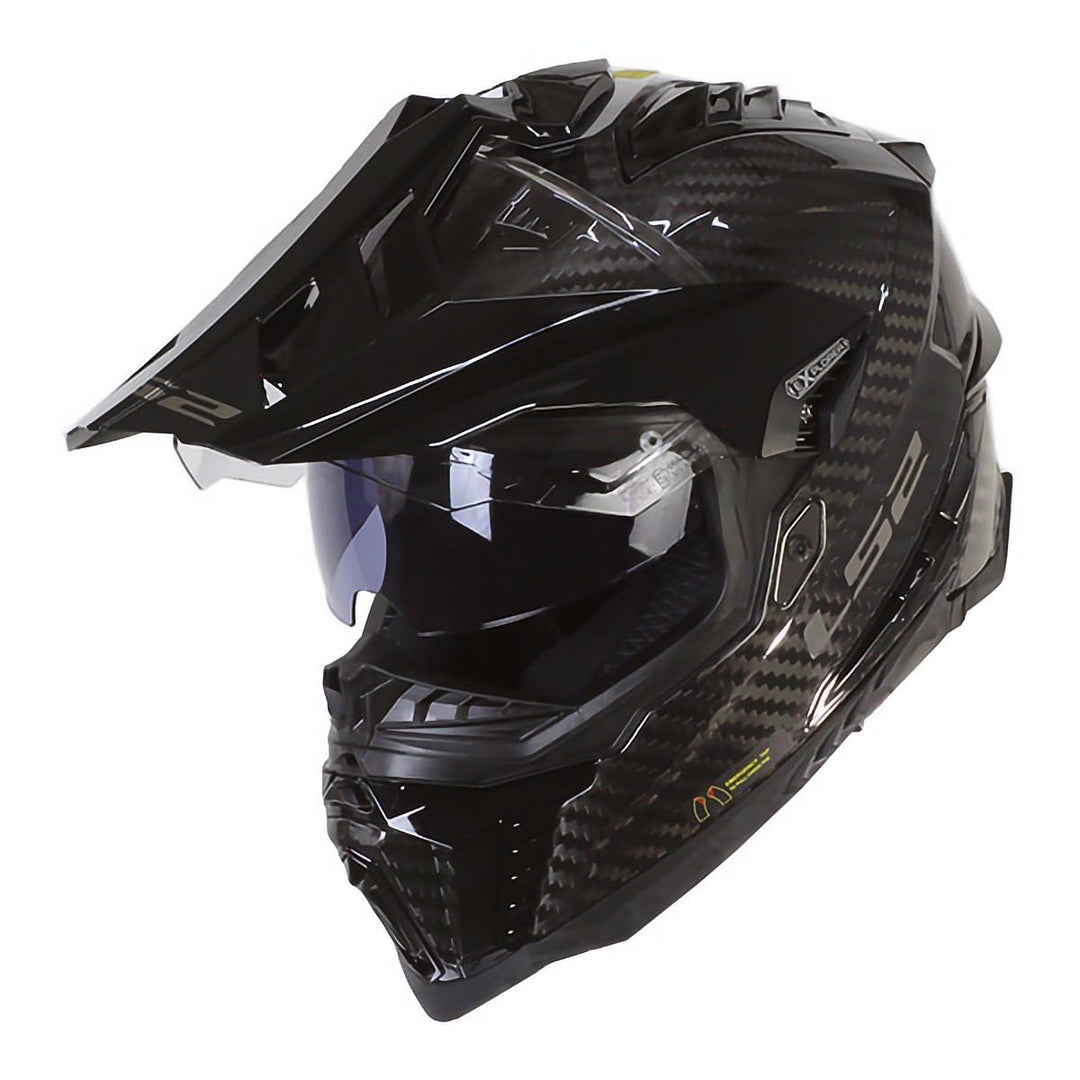 LS2, Crosshelme motorrad EXPLORER CARBON 06, S S GLOSS CARBON, S GLOSS CARBON