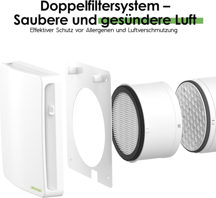 Eco Smart DZ Easy+ Wohnraumlüftung inkl. Controller – 97% Wärmerückgewinnung, luftfeuchtegesteuert,