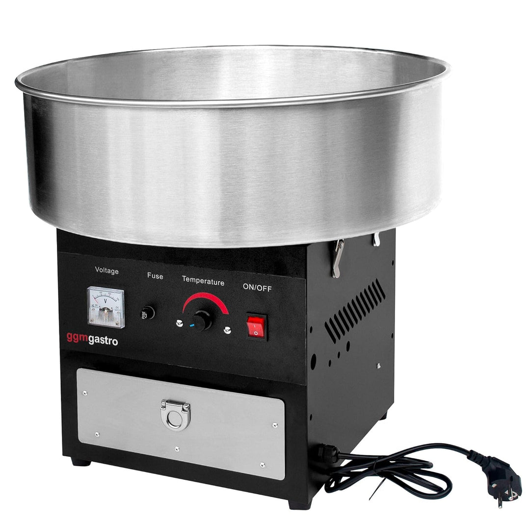 GGM Gastro | ZWET52S | Zuckerwattemaschine - Ø 520mm - 1,08 kW - Schwarz
