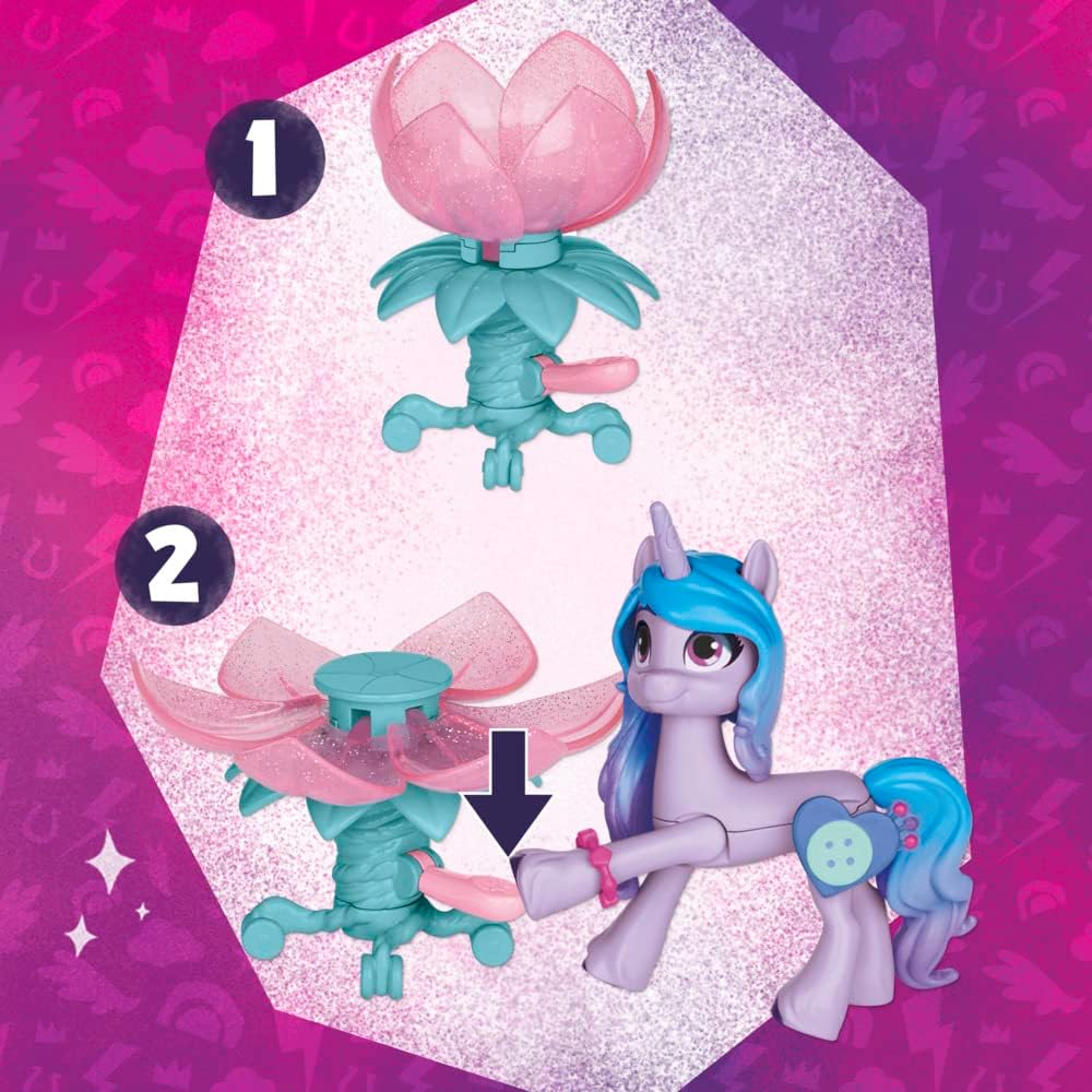 My little Pony – Entdecke Dein Ponyfunkeln Einhorn-Teeparty Izzy Moonbow, Hoof to Heart Pony, 21 Acc