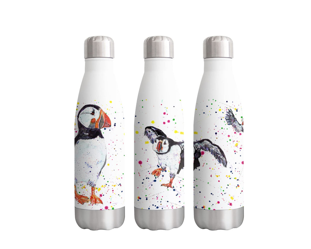 Vixar Papageientaucher-Vogel, Aquarell, Regenbogen-Kunst, doppelwandig, isoliert, Edelstahl, Sportge