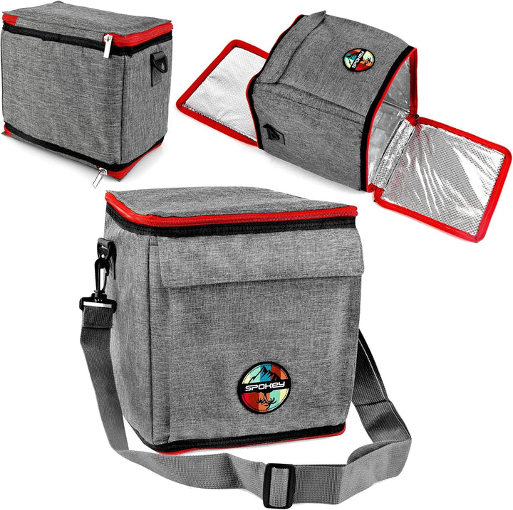 Spokey Icecube 2 Iso-Tasche mit Kühlgel, 25 x 25 x 25 cm, Volumen 12 l, aus 100% Polyester 420D Rip-