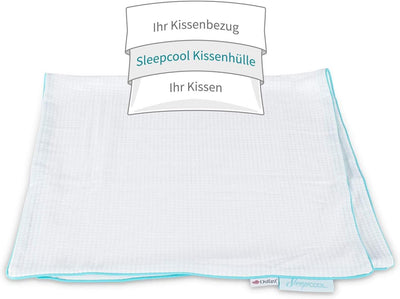 SleepCOOL. Kissenhülle mit Kühleffekt 80x80cm COOL.Ster - Weniger Schwitzen, Besser Schlafen, Atmung