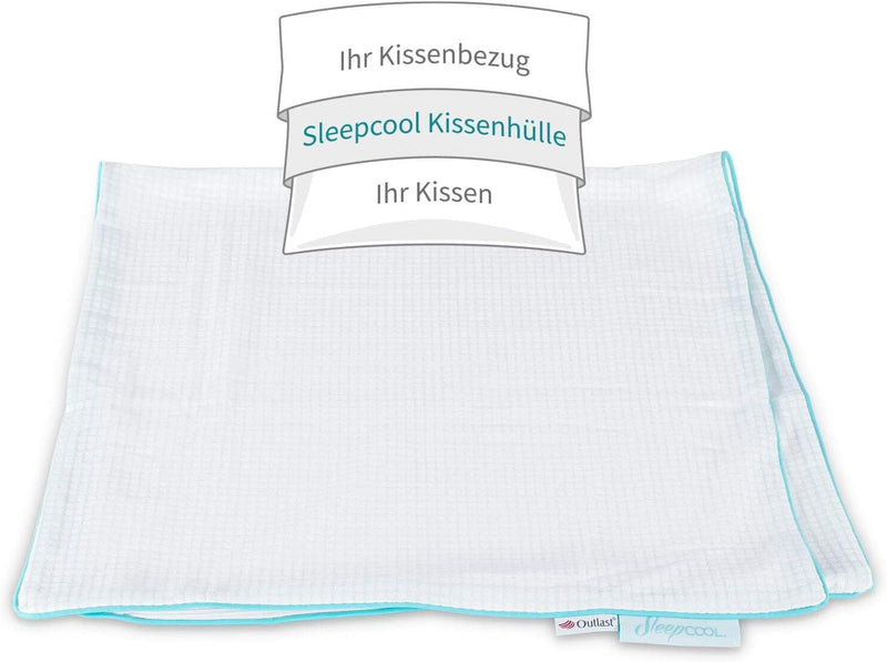 SleepCOOL. Kissenhülle mit Kühleffekt 80x80cm COOL.Ster - Weniger Schwitzen, Besser Schlafen, Atmung