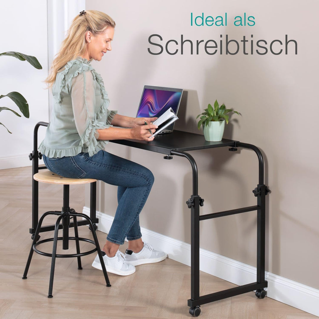 ELONEO maxVitalis Über-Betttisch auf Rollen höhenverstellbar/breitenverstellbar, Overbed Table, Mobi