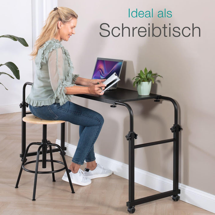 ELONEO maxVitalis Über-Betttisch auf Rollen höhenverstellbar/breitenverstellbar, Overbed Table, Mobi
