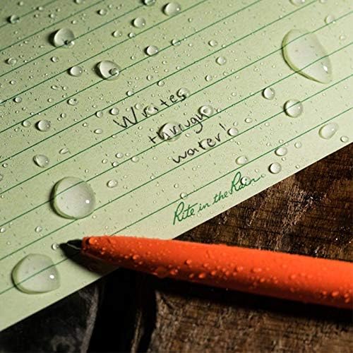 Rite in the Rain Sourcingmap OR97 Kugelschreiber, Metall, wetterfest, Schwarz Orange Single, Orange