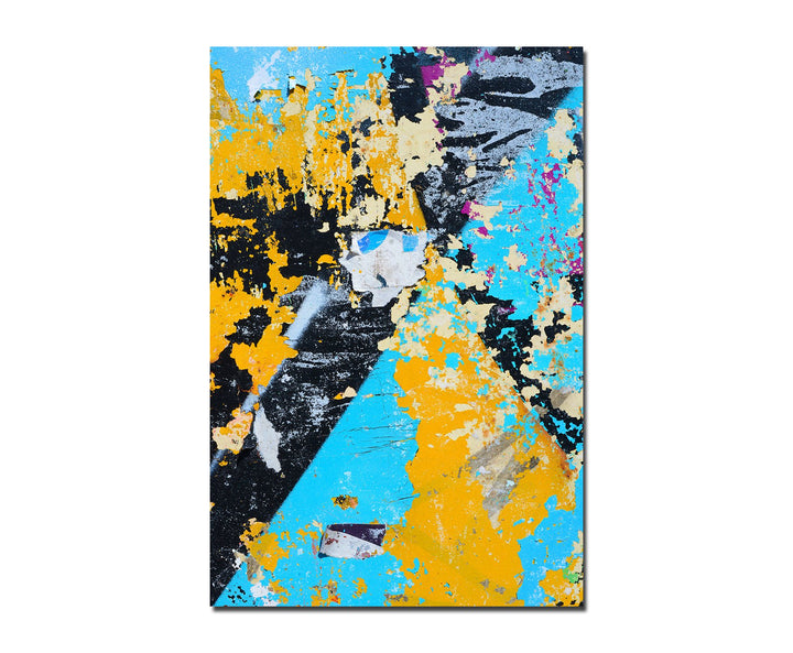 Paul Sinus Art 120x60cm - WANDBILD Plakat Papier Farbe Graffiti abstrakt - Leinwandbild auf Keilrahm