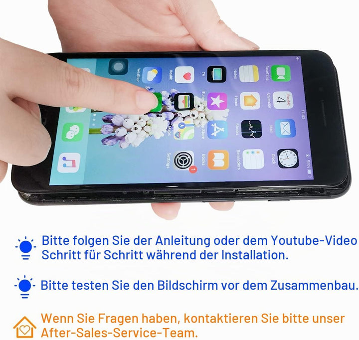 GOLDWANGWANG Display für iPhone 7 LCD Touch Screen Digitizer Ersatz Bildschirm mit komplett kostenlo