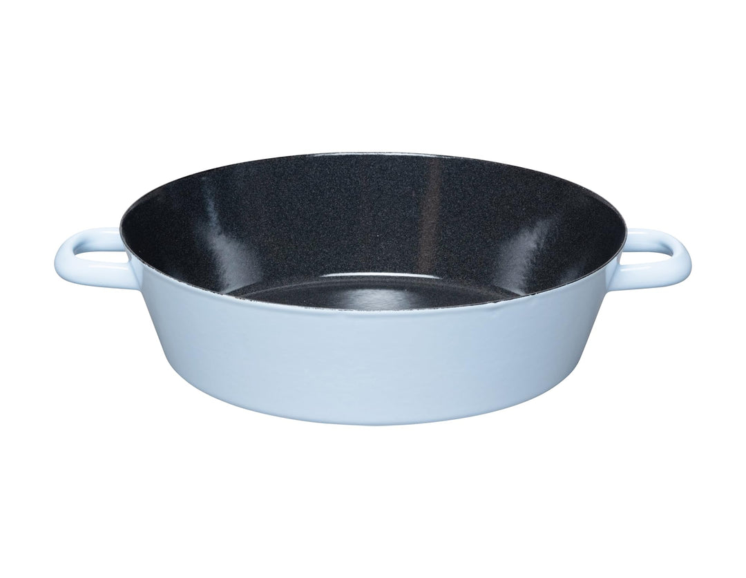 Riess, 0386-028, Backpfanne 28 cm, BACKEMAILLE BLAU, LBH 32.6x29x10.8 cm, Gew. 1.164kg, Volumen 2.8