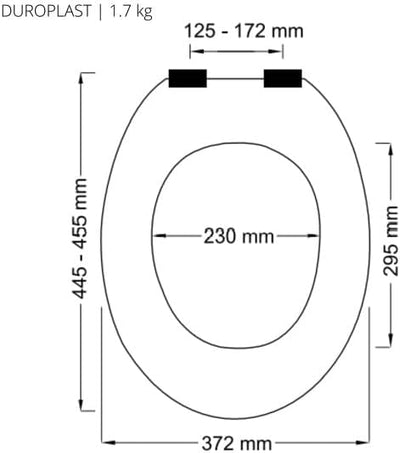 spirella Premium Toilettendeckel oval Klodeckel mit matten Finish und Softclose Absenkautomatik. Ant