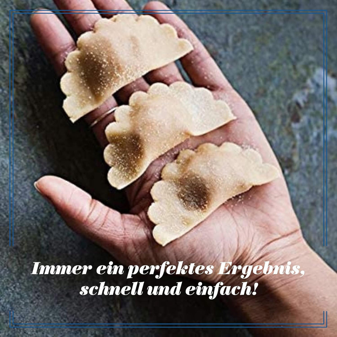 La Gondola Ravioli-Stempel - Halbmond-Form 90mm | Italienisches Pasta-Werkzeug für Zuhause, gewerbli