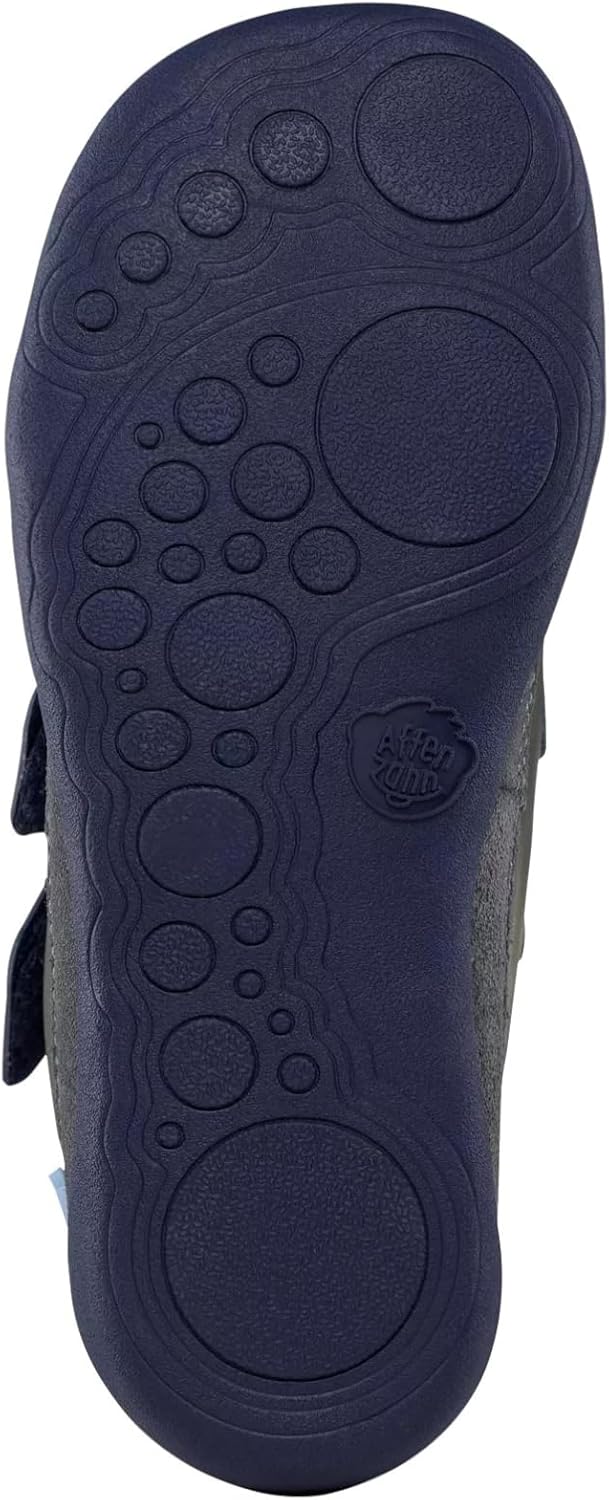Affenzahn Barfussschuh Leder Buddy mit Klettverschluss Weich rutschfest Flexibel Reflektierend für J