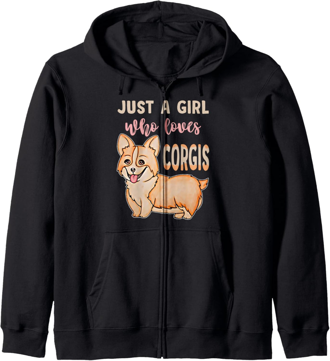 Lustiger Corgi-Hund Just A Girl Who Loves Corgis Kapuzenjacke