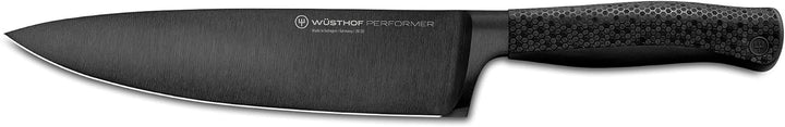 WÜSTHOF Performer Kochmesser 20 cm, Schwarz,silber Kochmesser, 20 cm Klinge Single, Kochmesser, 20 c