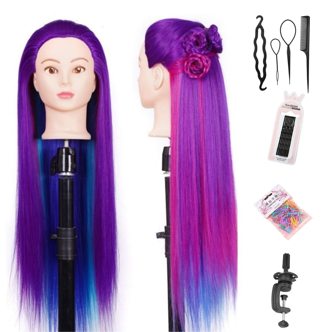Trainingsköpfe Mannequin Kopf Haar Styling Manikin Kosmetologie Puppenkopf Synthetische Haar Frisier