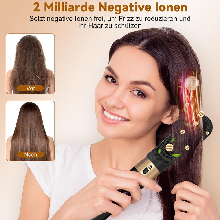 Haarstyler Hair Styler Set Airstyler 6 In 1 Mit Warmluftbürste föhn diffusor Airflow Lockenstab Auto