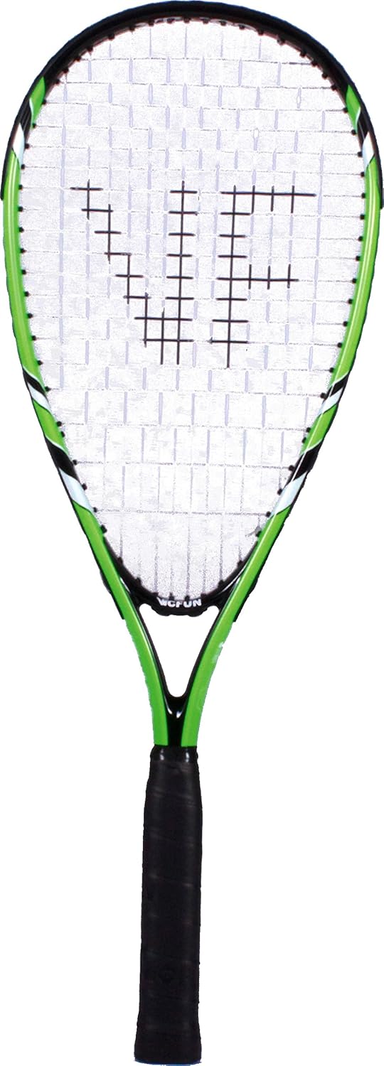 VICFUN Speed Badminton 100 Set - versch. Farben Schwarz/Grün Single, Schwarz/Grün Single