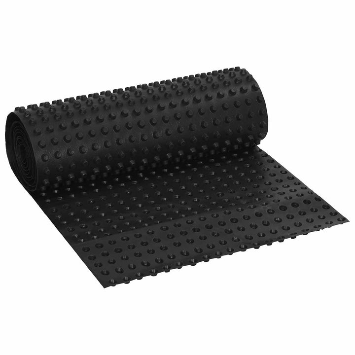 vidaXL Dimpled Drainage Sheet Schwarz 0,5 x 10 m HDPE, Garten und Terrasse, moderne Drainagefolie, O