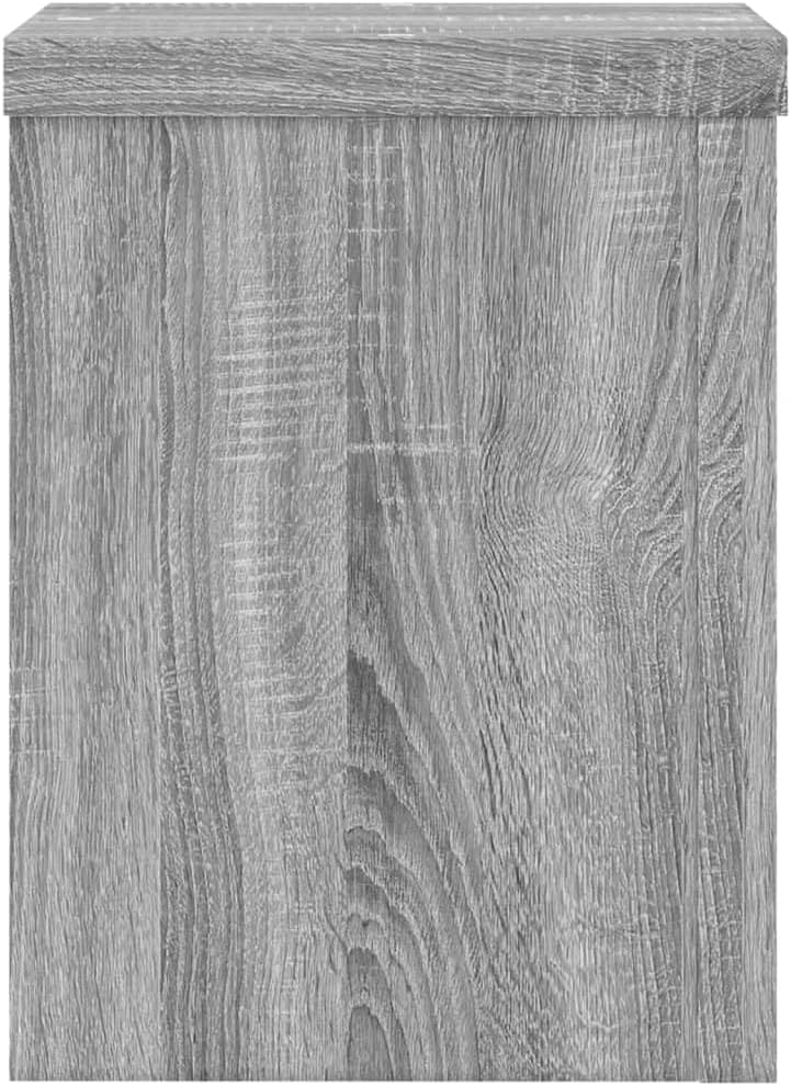 Pflanzenständer 2 STK. Grau Sonoma 15x15x20 cm Holzwerkstoff Pflanzenregal, Blumenregal Indoor/Outdo