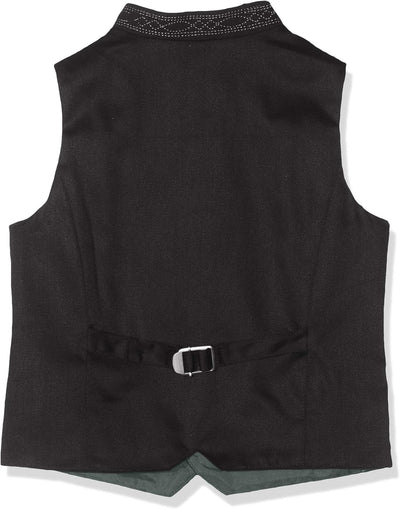 Stockerpoint Jungen Weste Alois Jr. Trachtenweste 110-116 Grau (Anthrazit Anthrazit), 110-116 Grau (