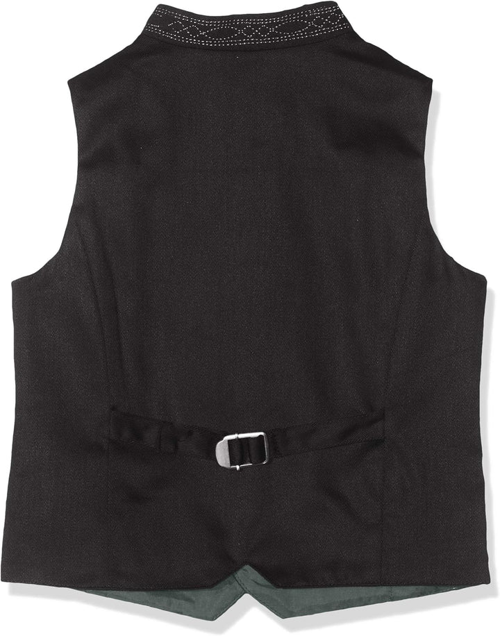 Stockerpoint Jungen Weste Alois Jr. Trachtenweste 110-116 Grau (Anthrazit Anthrazit), 110-116 Grau (
