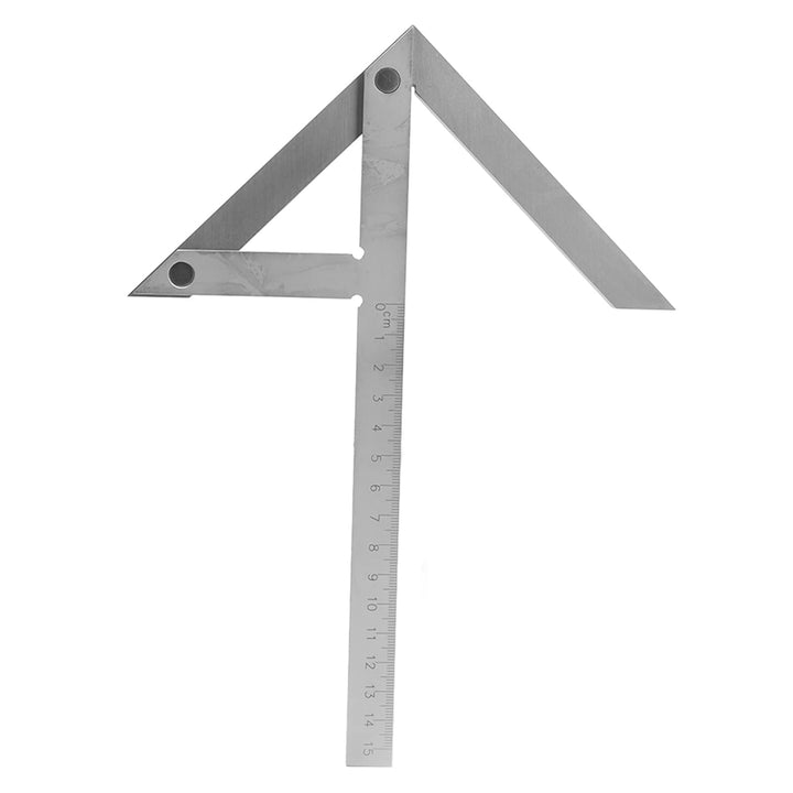 Messlineal für Zentrierwinkel aus Edelstahl, 150 x 130 mm