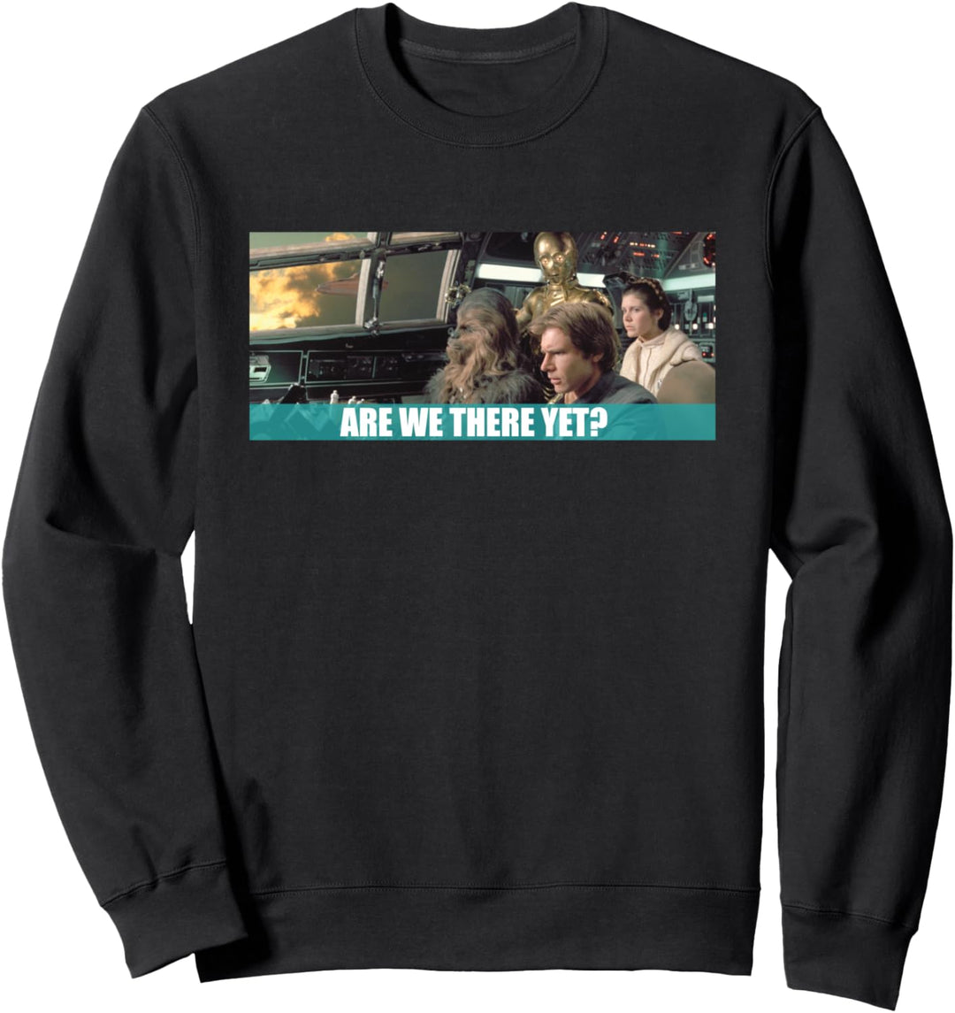 Star Wars Millennium Falcon Are We There Yet Meme Sweatshirt