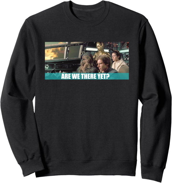 Star Wars Millennium Falcon Are We There Yet Meme Sweatshirt