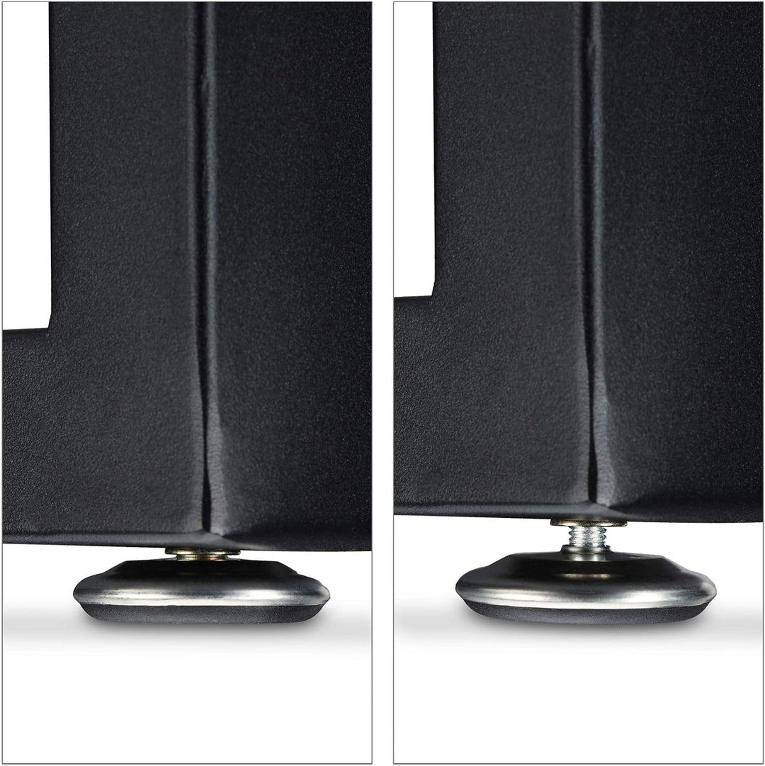 Relaxdays Tischkufen 2er Set, BxH: 40x43 cm, Metall Tischbeine Schreibtisch, Esstisch, Couchtisch, I