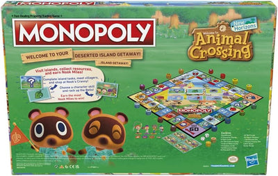 Monopoly Animal Crossing New Horizons Edition Brettspiel für Kinder ab 8 Jahren, lustiges Spiel zum