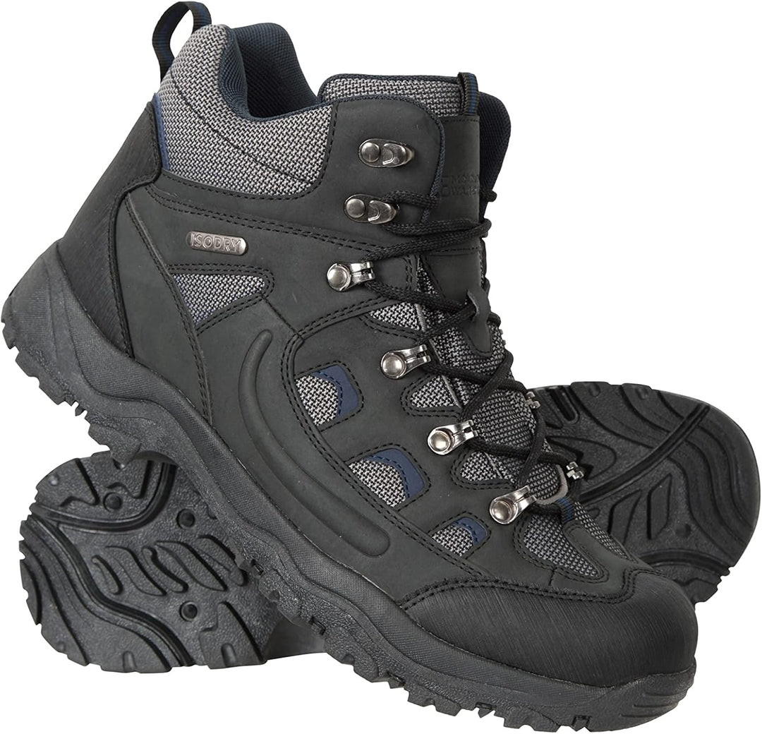 Mountain Warehouse Adventurer Mens Waterproof Boots - IsoDry Schuhe mit Synthetik-Obermaterial, Mesh