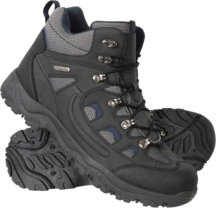 Mountain Warehouse Adventurer Mens Waterproof Boots - IsoDry Schuhe mit Synthetik-Obermaterial, Mesh