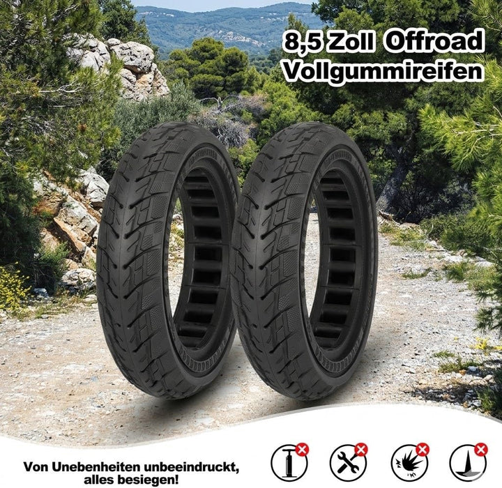 Satgoo 8,5 Zoll Offroad Vollgummireifen für Xiaomi Pro 2, Pro, 1S, Essential, Mi 3, E Scooter Reifen