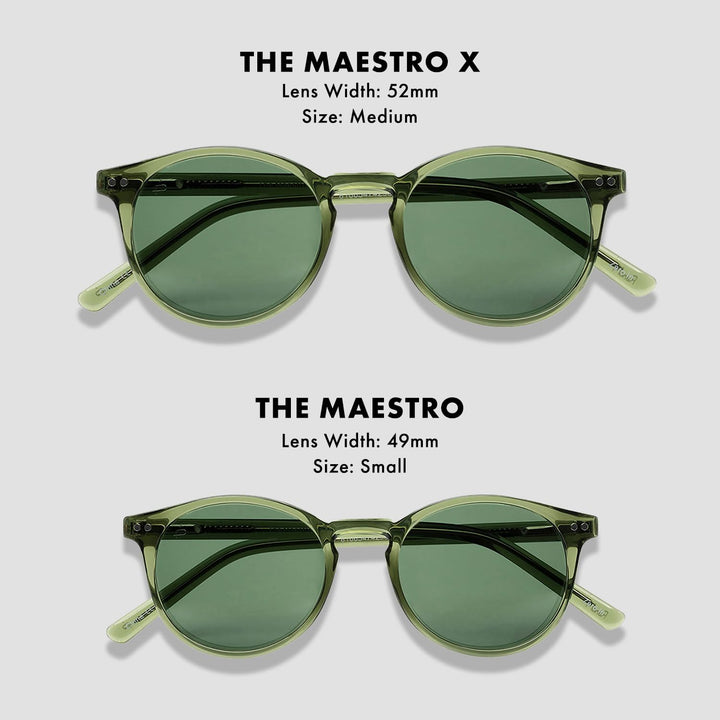 PRIVÉ REVAUX Unisex Maestro Mx/S Sunglasses 42 900/M9 Crystal, 42 (XS) 900/M9 Crystal