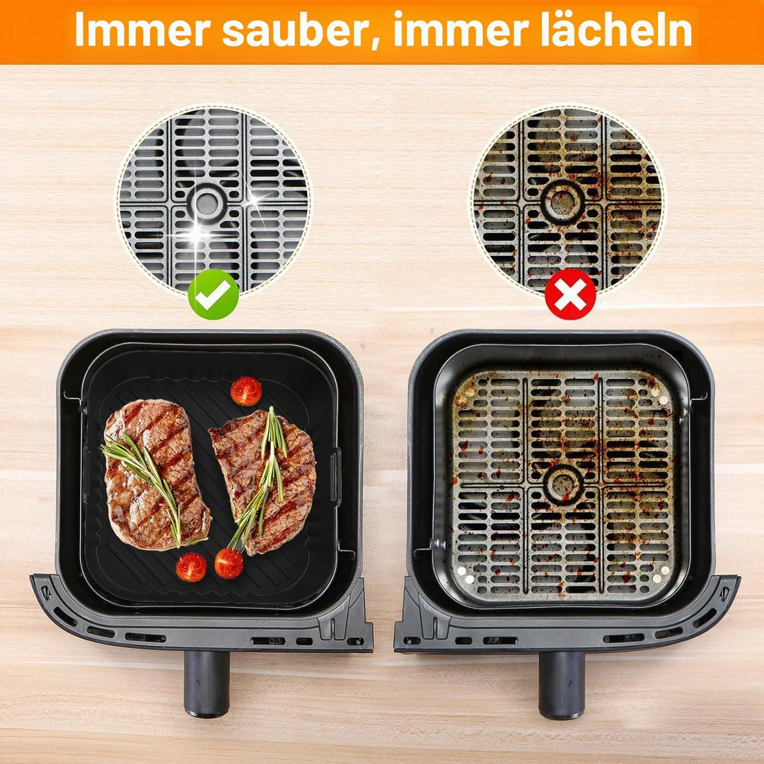 Heissluftfritteuse Zubehör für Philips Dual Basket Airfryer 3000-5000 Serie (6L/3L), Airfryer Siliko
