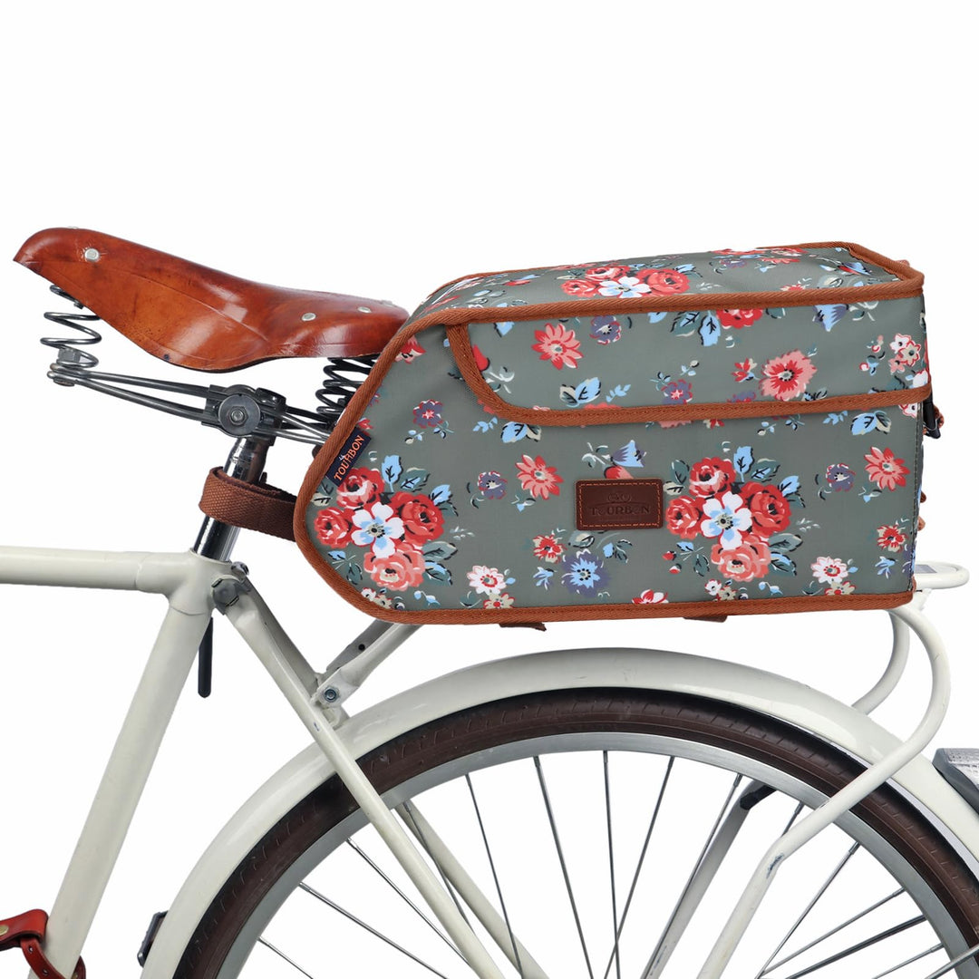 TOURBN wasserdichte Canvas Fahrradtasche Fahrradgepäckträgertasche Isolierte Fahrrad-Kühltasche für