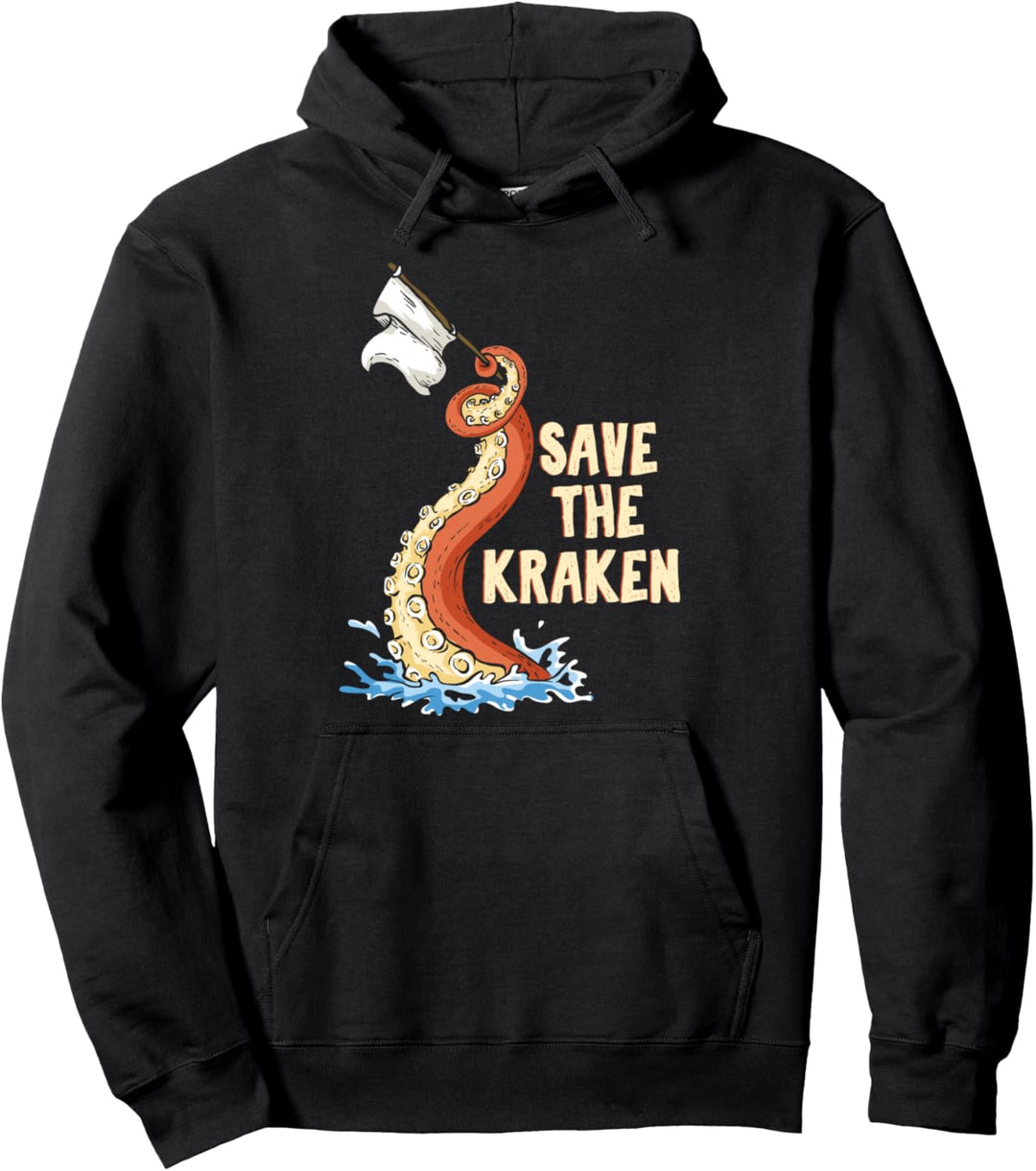 Octopus - Save The Kraken Pullover Hoodie